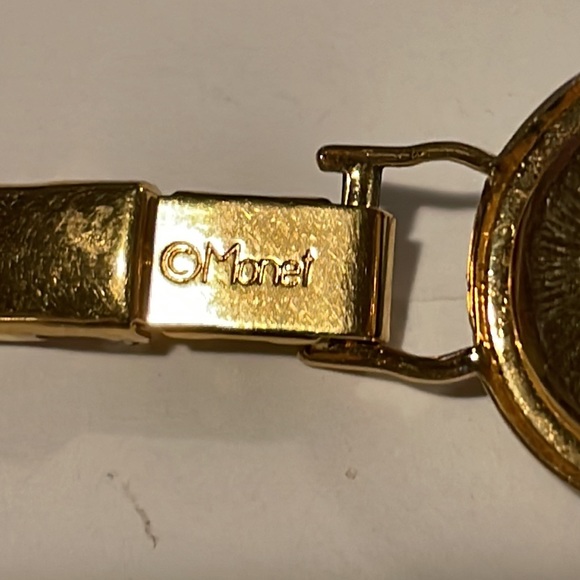 Vintage Monet Enamel Link Bracelet - Picture 4 of 12